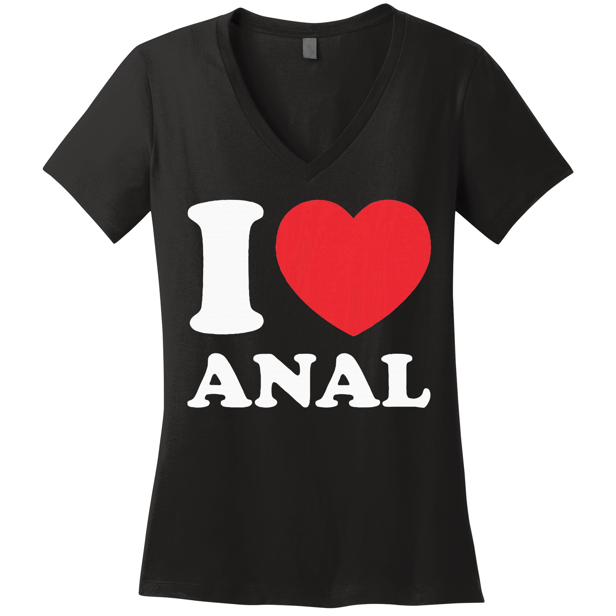 I Love Anal Viral Meme Funny Joke Naughty Urban Slang Butt Women's V-Neck T-Shirt