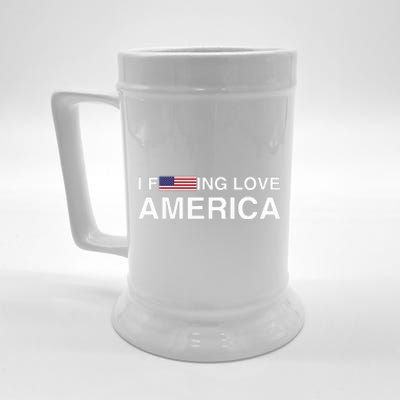 I love america  Beer Stein