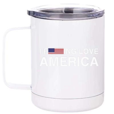 I love america  12 oz Stainless Steel Tumbler Cup