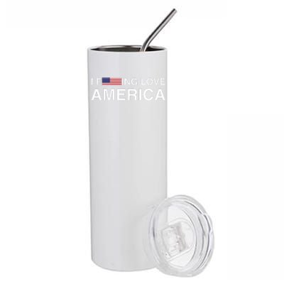 I love america  Stainless Steel Tumbler