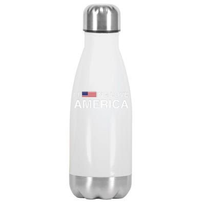 I love america  Stainless Steel Insulated Water Bottle