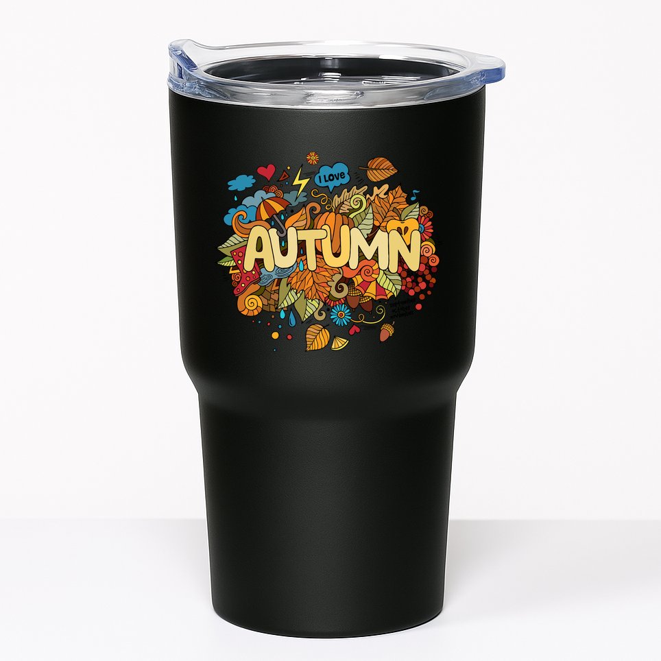 I Love Autumn Cute Gift Tumbler