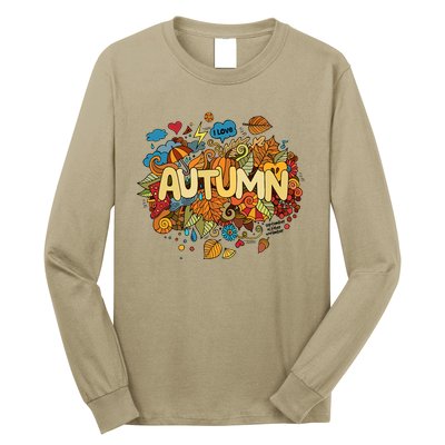I Love Autumn Cute Gift Long Sleeve Shirt