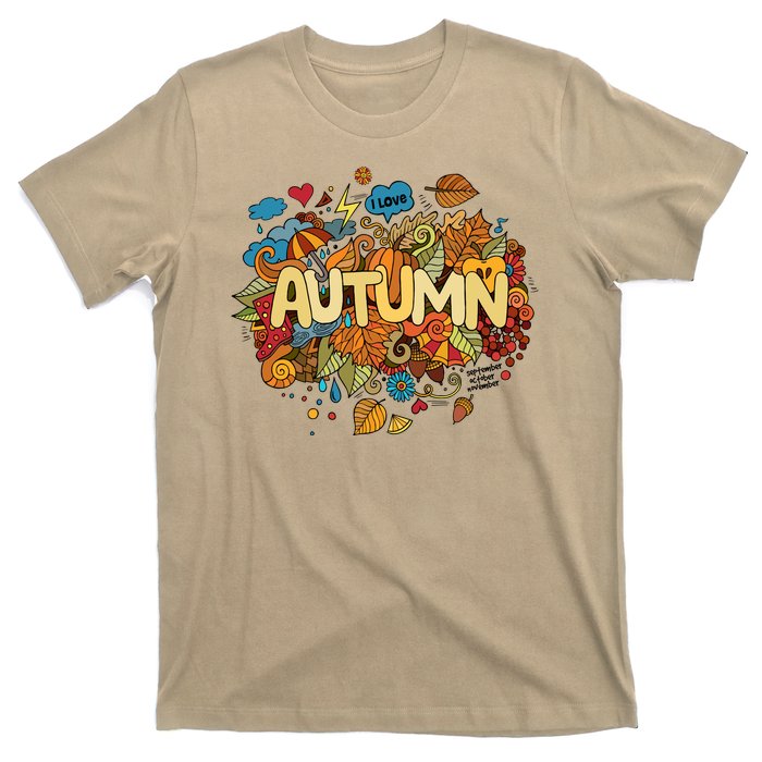 I Love Autumn Cute Gift T-Shirt