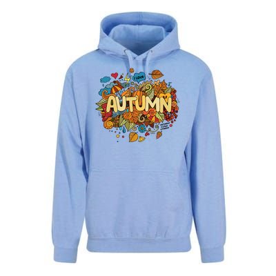 I Love Autumn Cute Gift Unisex Surf Hoodie