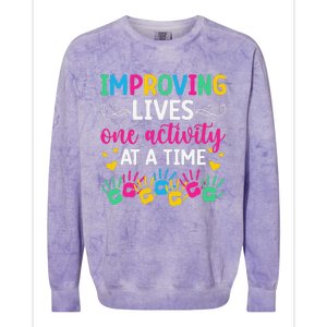 Improving Lives Activity Assistant Activities Assistant Colorblast Crewneck Sweatshirt