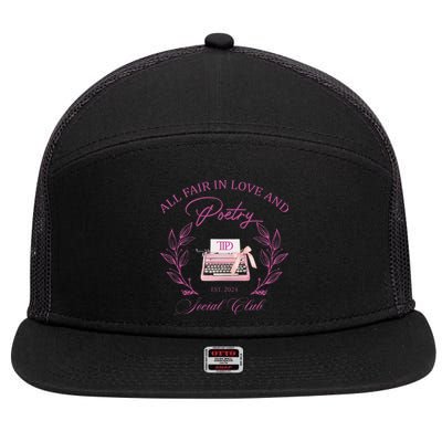 In Love And Poetry Social Club 7 Panel Mesh Trucker Snapback Hat