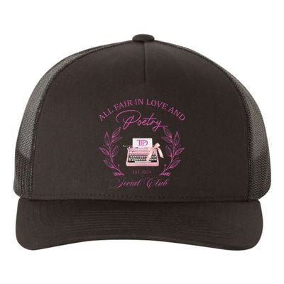 In Love And Poetry Social Club Yupoong Adult 5-Panel Trucker Hat