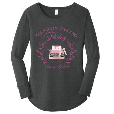 In Love And Poetry Social Club Women's Perfect Tri Tunic Long Sleeve Shirt