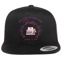 In Love And Poetry Social Club Flat Bill Trucker Hat