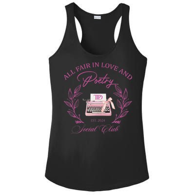 In Love And Poetry Social Club Ladies PosiCharge Competitor Racerback Tank