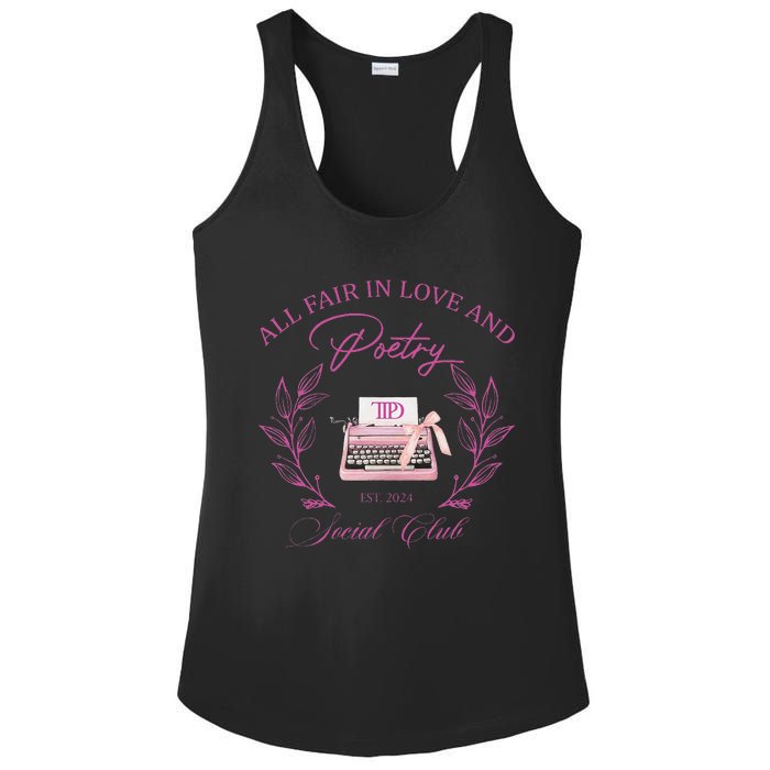 In Love And Poetry Social Club Ladies PosiCharge Competitor Racerback Tank