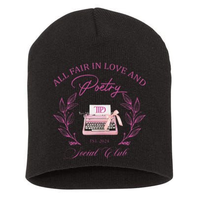 In Love And Poetry Social Club Short Acrylic Beanie