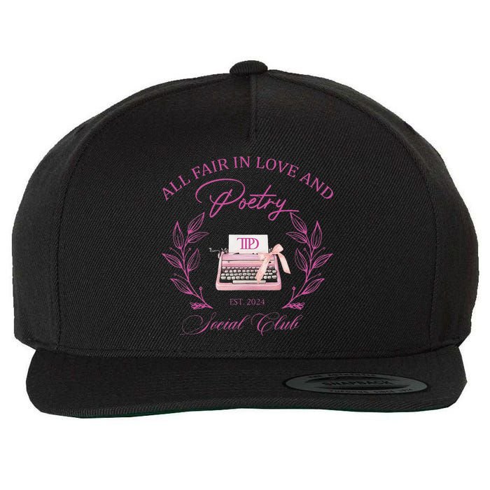 In Love And Poetry Social Club Wool Snapback Cap