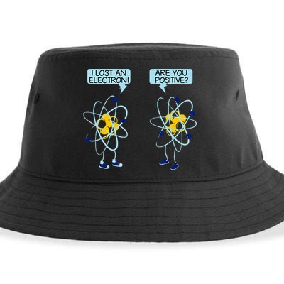 I Lost An Electron Are You Positive Chemistry Math Funny Sustainable Bucket Hat