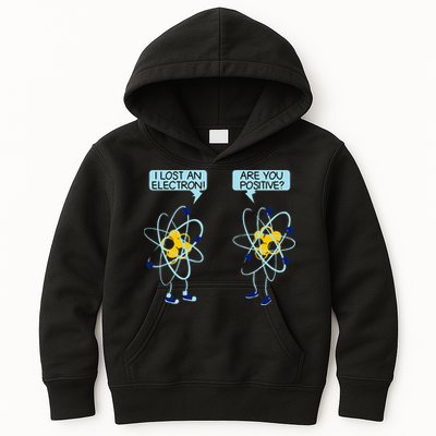 I Lost An Electron Are You Positive Chemistry Math Funny Kids Hoodie