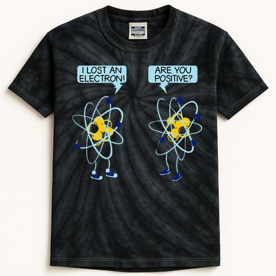 I Lost An Electron Are You Positive Chemistry Math Funny Kids Tie-Dye T-Shirt