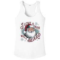 I Love A Man With A Beard Christmas Holiday Xmas Holiday Santa Claus Ladies PosiCharge Competitor Racerback Tank