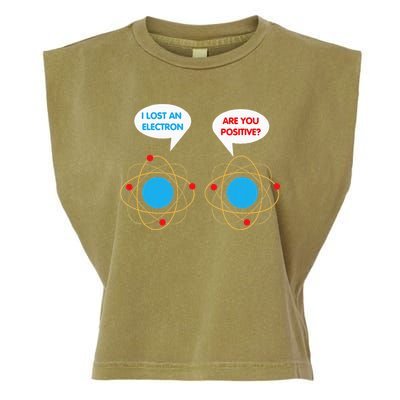 I've Lost An Electron Are You Positive Funny Chemist Garment-Dyed Women's Muscle Tee