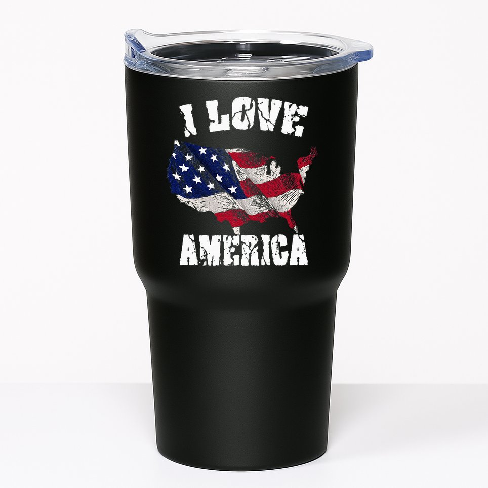 I Love America Usa 4th Of July Tumbler
