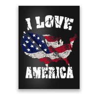 I Love America Usa 4th Of July Poster