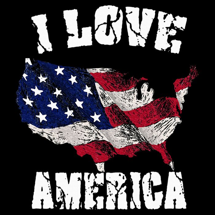 I Love America Usa 4th Of July Poster