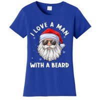 I Love A With A Beard Santa Claus Christmas Pajamas Gift Women's T-Shirt