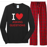 I Love Asking Questions Long Sleeve Pajama Set