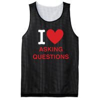 I Love Asking Questions Mesh Reversible Basketball Jersey Tank