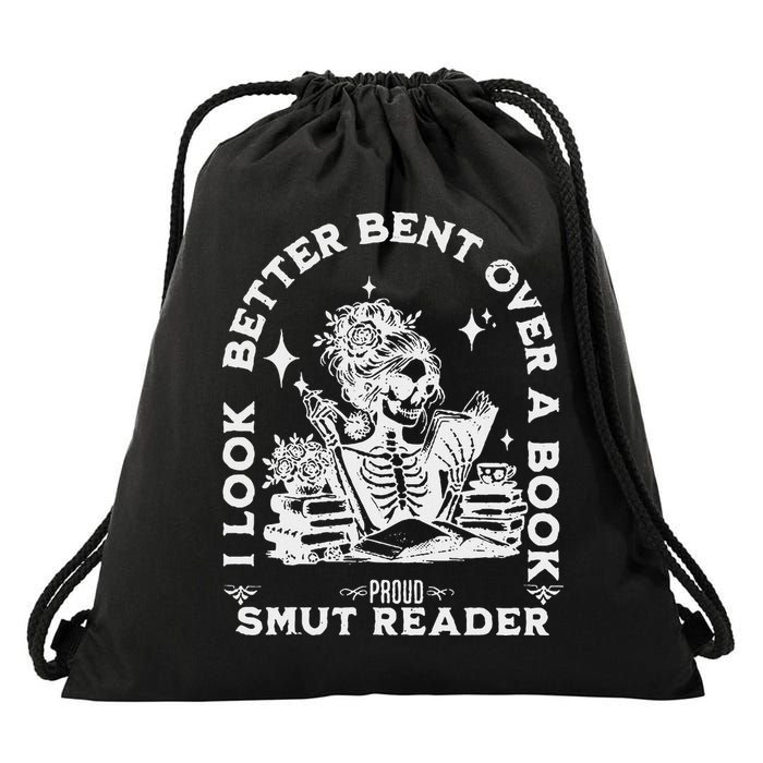 I Look Better Bent Over A Book Smut Reader Drawstring Bag