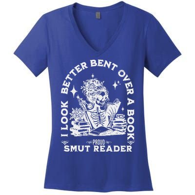 I Look Better Bent Over A Book Smut Reader Women's V-Neck T-Shirt