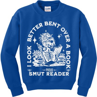 I Look Better Bent Over A Book Smut Reader Kids Sweatshirt