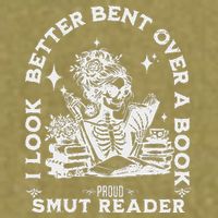 I Look Better Bent Over A Book Smut Reader Garment-Dyed Women's Muscle Tee