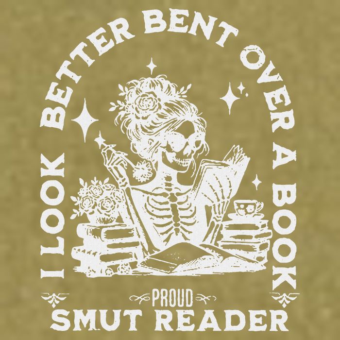 I Look Better Bent Over A Book Smut Reader Garment-Dyed Women's Muscle Tee
