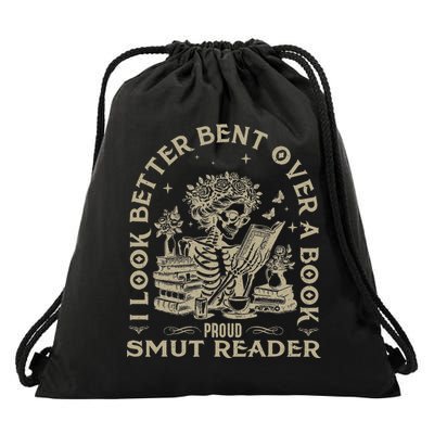 I Look Better Bent Over A Book Smut Reader Drawstring Bag