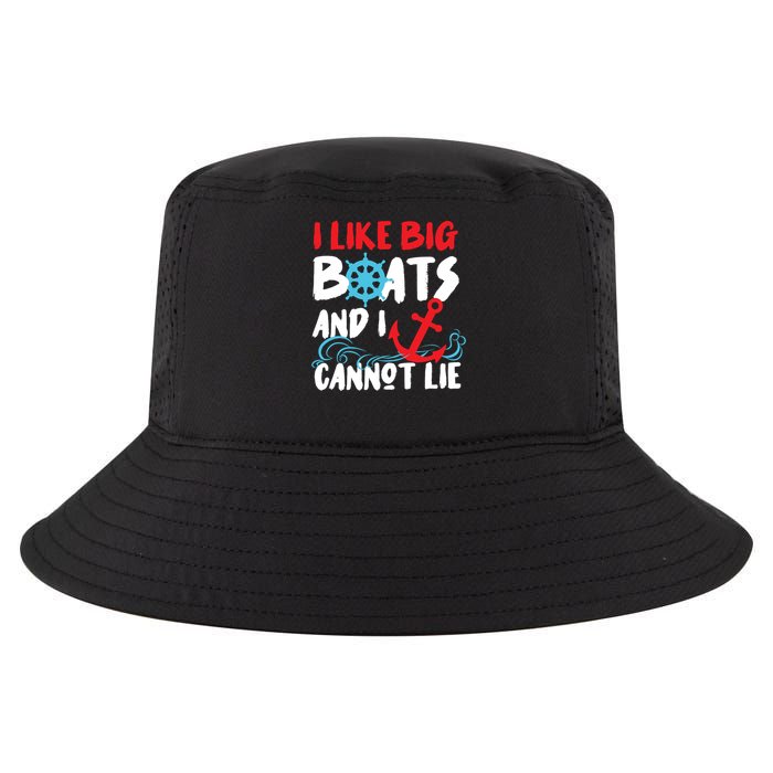 I Like Big Boats And I Cant Lie Cool Comfort Performance Bucket Hat