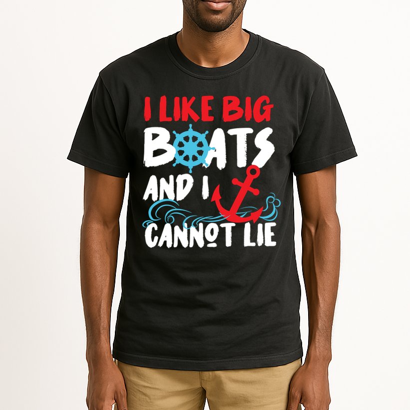 I Like Big Boats And I Cant Lie Tall T-Shirt