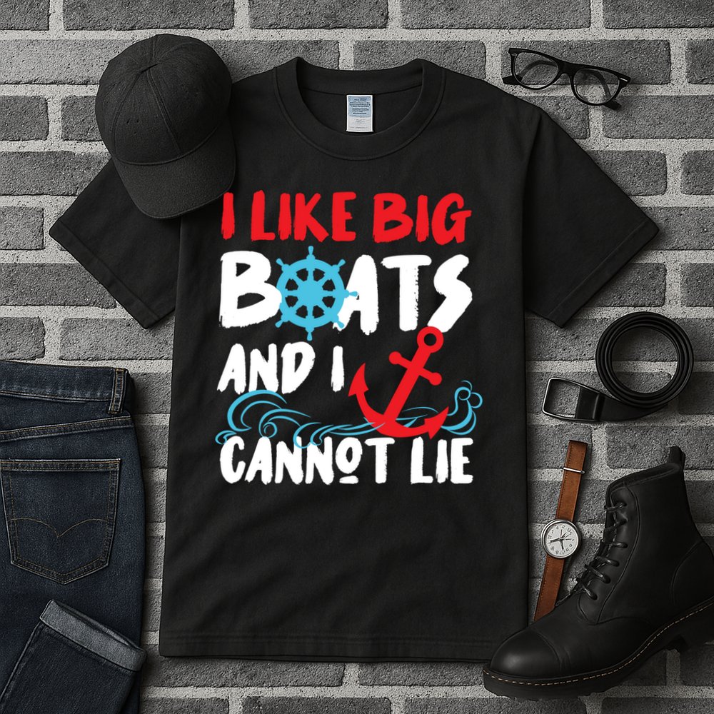I Like Big Boats And I Cant Lie Tall T-Shirt