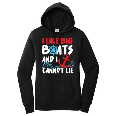 I Like Big Boats And I Cant Lie Women's Pullover Hoodie