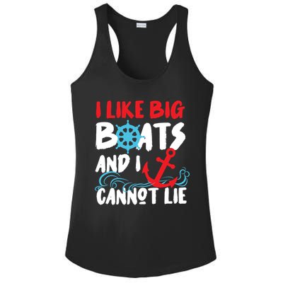 I Like Big Boats And I Cant Lie Ladies PosiCharge Competitor Racerback Tank
