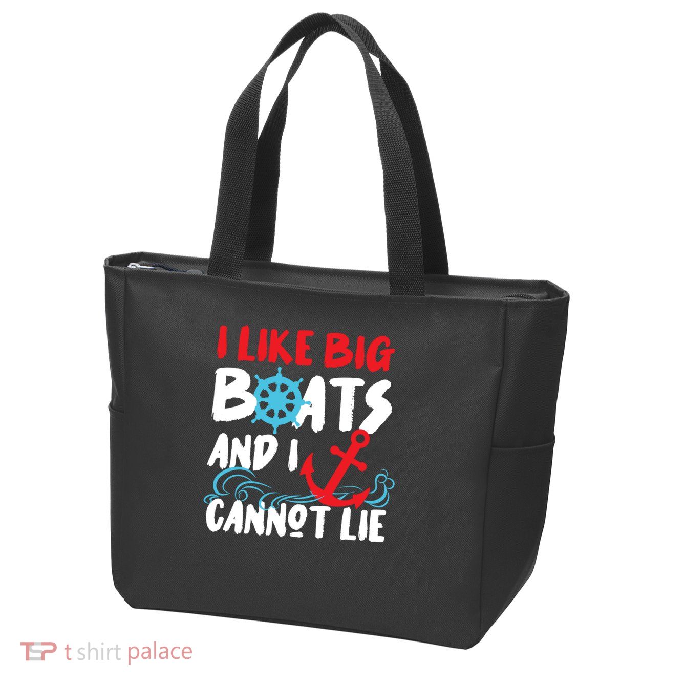I Like Big Boats And I Cant Lie Zip Tote Bag