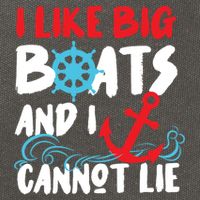 I Like Big Boats And I Cant Lie Cotton Canvas Backpack