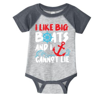 I Like Big Boats And I Cant Lie Infant Baby Jersey Bodysuit