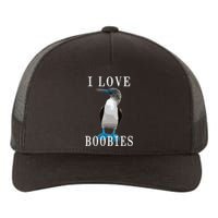 I Love Boobies Blue Footed Boobie Bird Yupoong Adult 5-Panel Trucker Hat