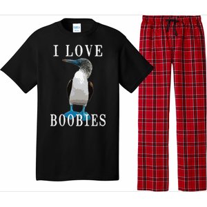 I Love Boobies Blue Footed Boobie Bird Pajama Set