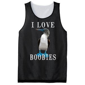 I Love Boobies Blue Footed Boobie Bird Mesh Reversible Basketball Jersey Tank