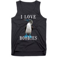 I Love Boobies Blue Footed Boobie Bird Tank Top