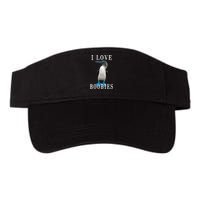 I Love Boobies Blue Footed Boobie Bird Valucap Bio-Washed Visor