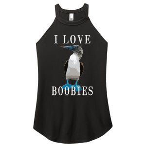 I Love Boobies Blue Footed Boobie Bird Women's Perfect Tri Rocker Tank