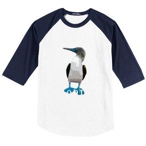 I Love Boobies Blue Footed Boobie Bird Baseball Sleeve Shirt